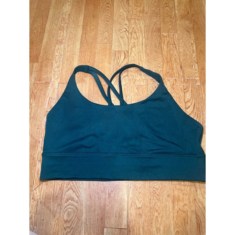 Lululemon Strappy Sports Bra – Size 14 – Dark Teal Green